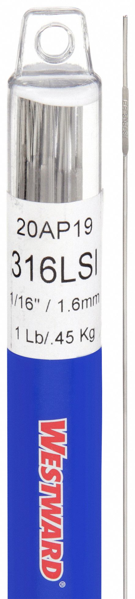 TIG Welding Rod: Stainless Steel, ER316Si/316LSi, 1/16 in x 36 in, 1 lb
