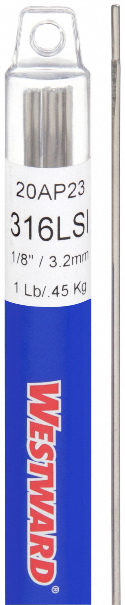 TIG Welding Rod: Stainless Steel, ER316Si/316LSi, 1/8 in x 36 in, 1 lb