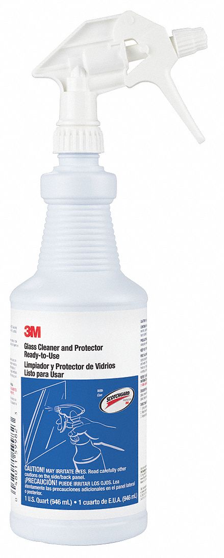 protector cleaner glass unscented qt trigger pk liquid spray bottle ready use grainger close
