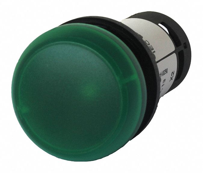 Raised Indicator Light 24V Green