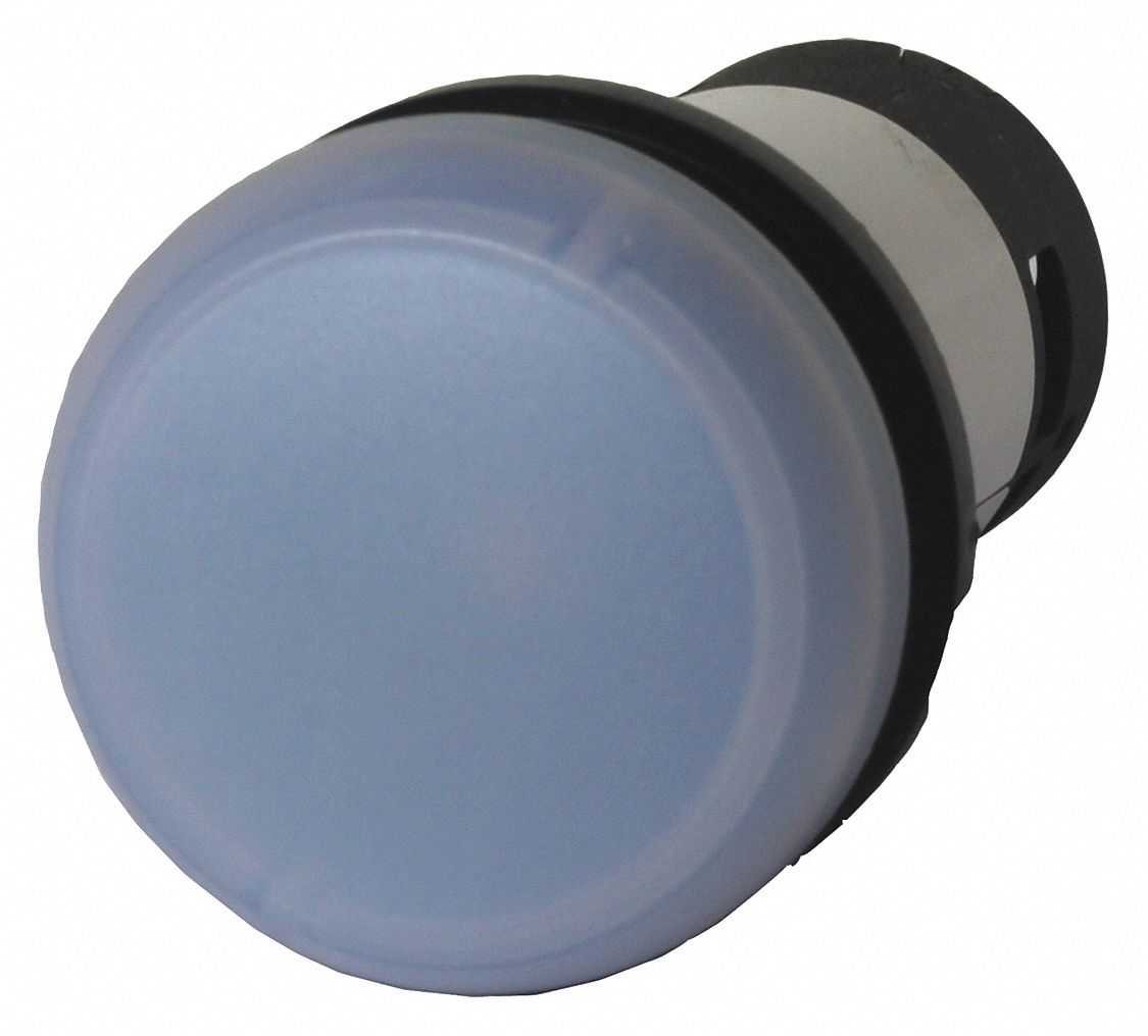 Raised Indicator Light, 22mm, 120VAC Voltage, Lamp Type: LED, Terminal Connection: Screw