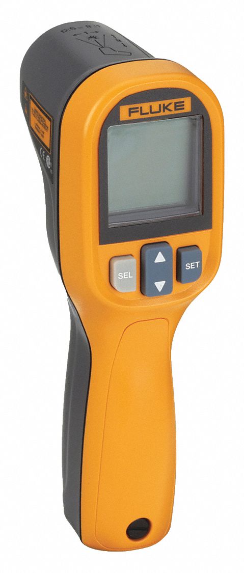 FLUKE, -22° to 662°, 1 in @ 8 in Focus, Infrared Thermometer - 20AZ68