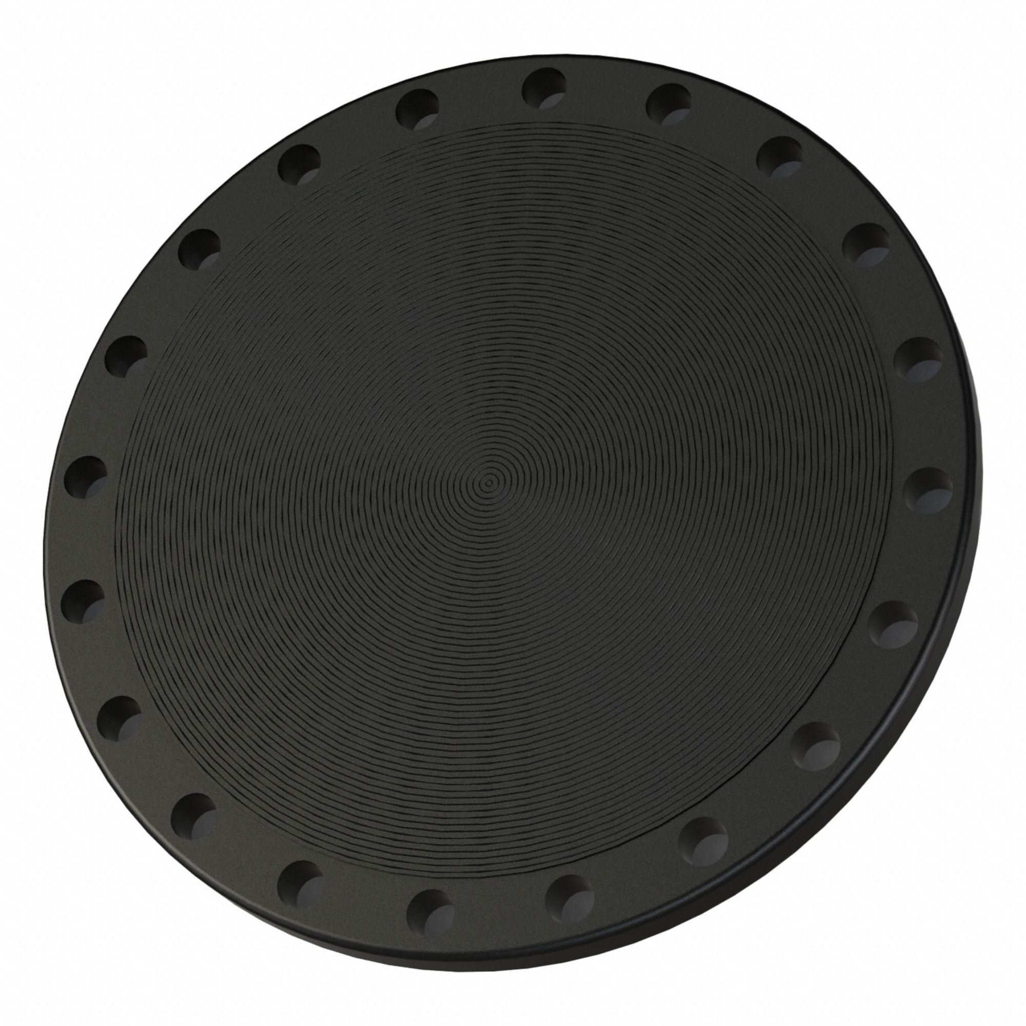 Blind Flange: Carbon Steel, Blind Flange, 16 in Pipe Size, Raised Face Blind Flange