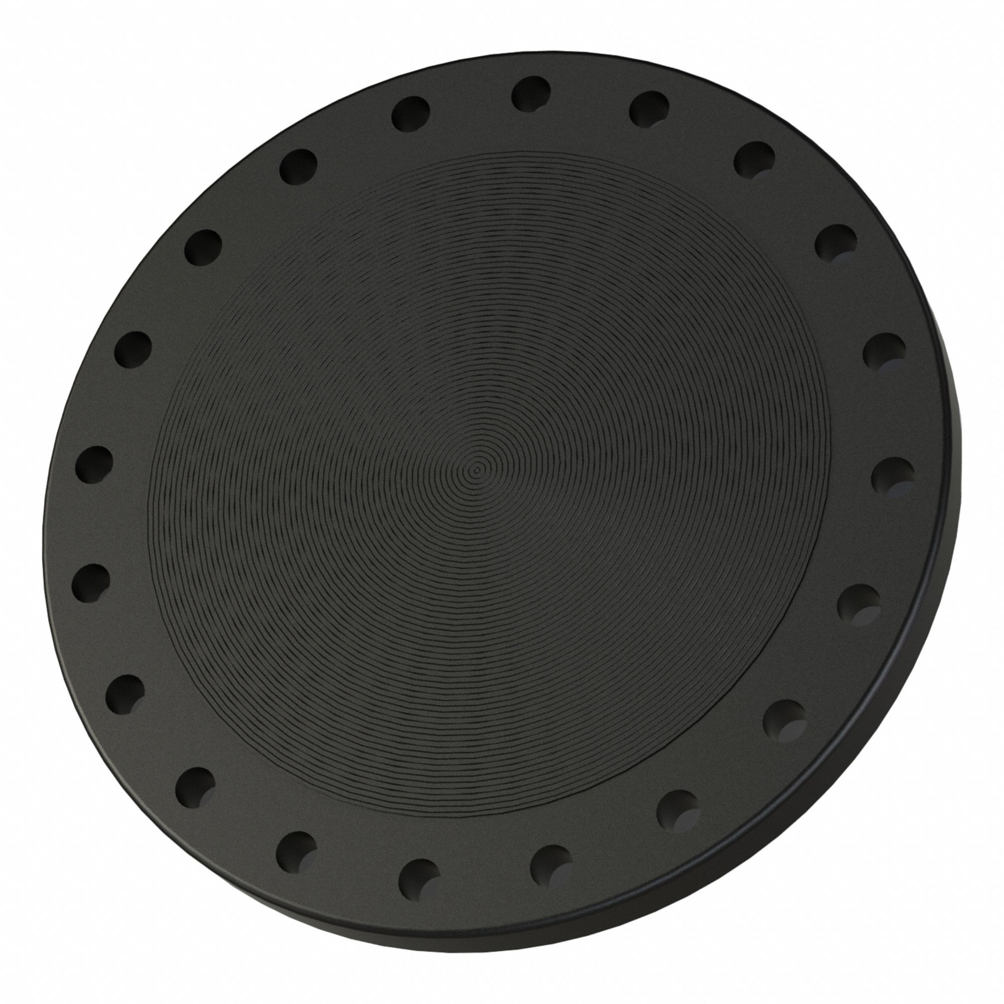 Blind Flange: Carbon Steel, Blind Flange, 16 in Pipe Size, Raised Face Blind Flange