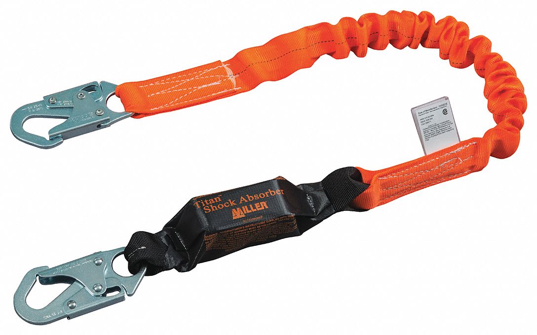 HONEYWELL MILLER ShockAbsorbing Lanyard 20C055T6111SS/6FTAF Grainger