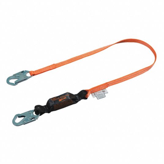 HONEYWELL MILLER, Shock Pack, Steel Snap Hook, Shock-Absorbing Lanyard ...