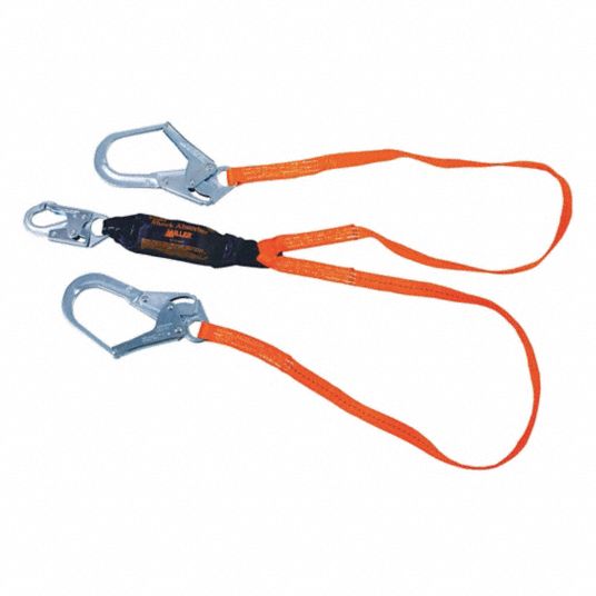 Honeywell T6122-Z7/6FTAF Titan Pack-Type Shock Absorbing Lanyard, Locking Snap/Rebar