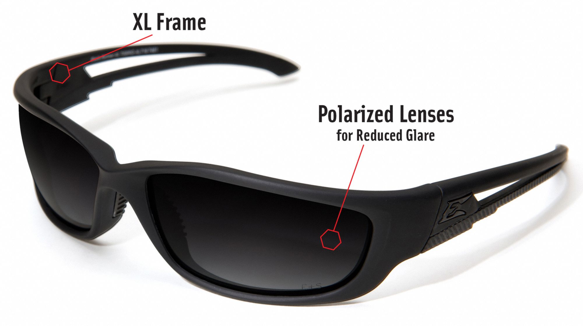 EDGE EYEWEAR Polarized Safety Glasses 20C435TSBRGXL716 Grainger