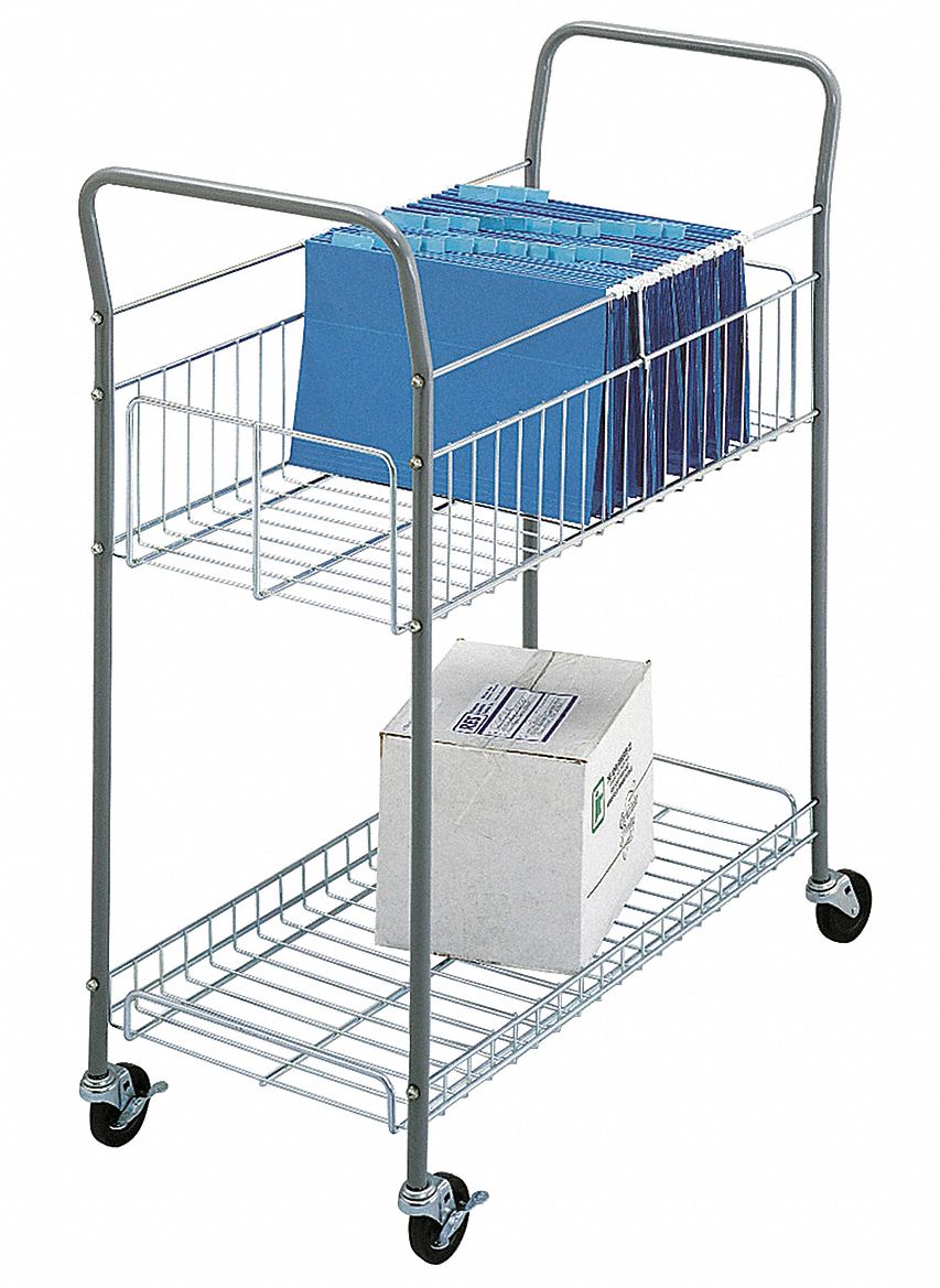 GRAINGER APPROVED Mail Cart, 200 lb Load Capacity 20C4857754 Grainger