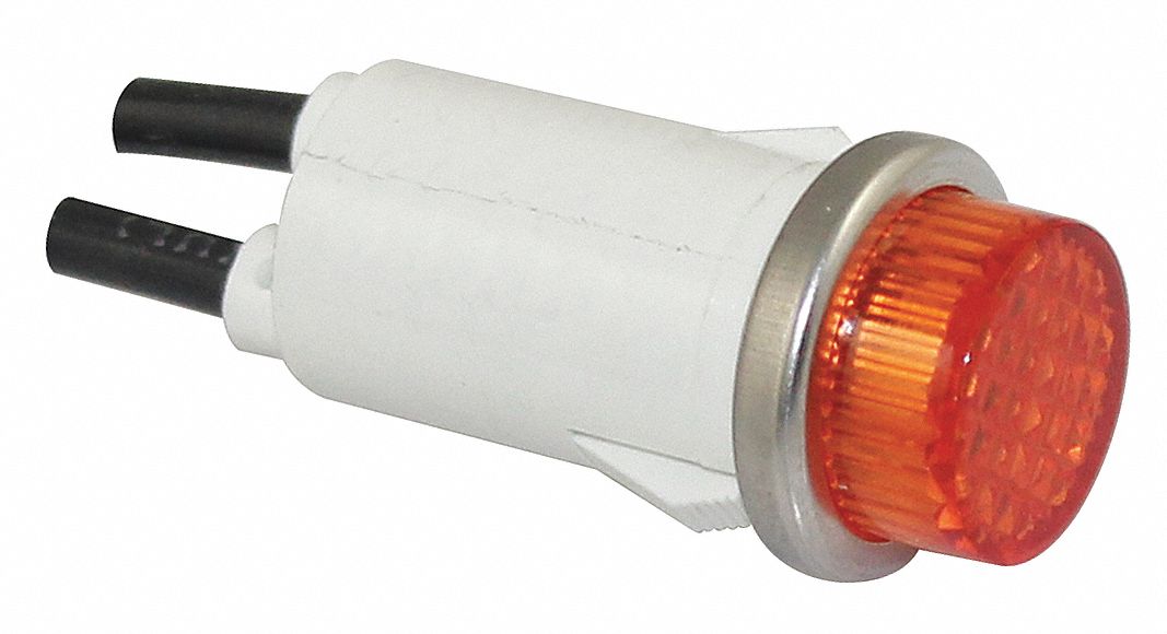 GRAINGER APPROVED Raised Indicator Light, Neon Lamp Type, 120V AC ...