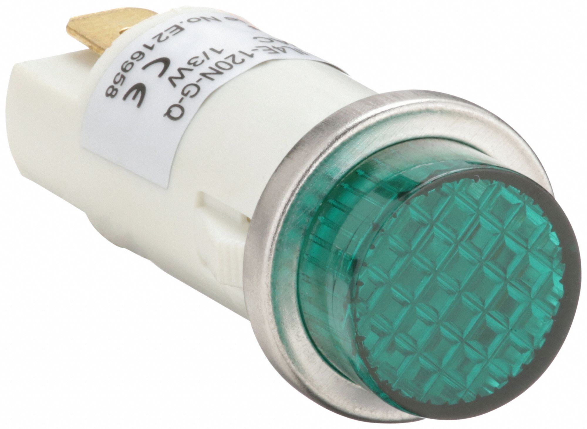 Green, 0.187 in Tab, Raised Indicator Light - 20C852|20C852 - Grainger