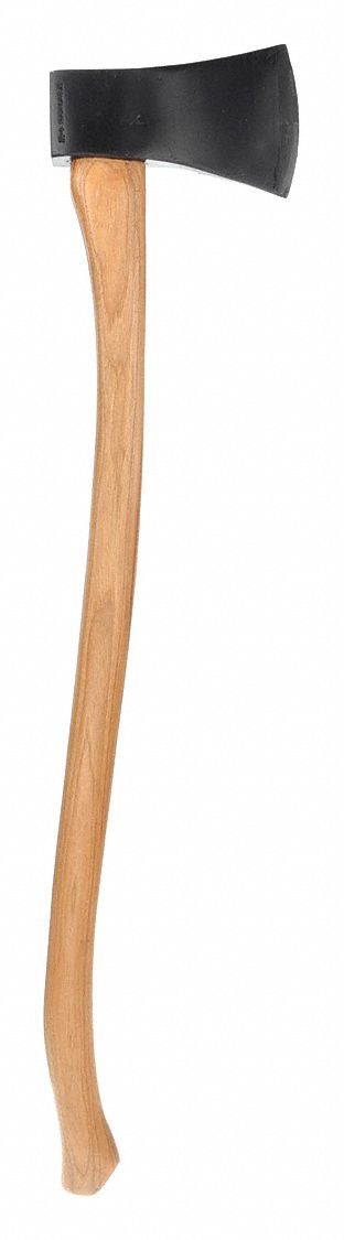 AXE, 36 IN OVERALL L, 4¾ IN CUTTING EDGE L, 3.5 LB HEAD WT, STEEL, WOOD, LACQUERED