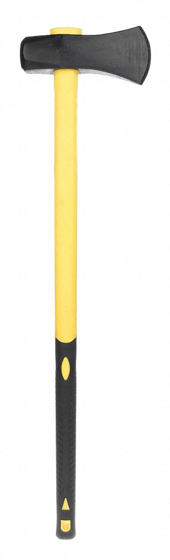 SLEDGE EYE MAUL, 36 IN OVERALL L, 3¾ IN CUTTING EDGE L, 8 LB HEAD WT, STEEL, LACQUERED
