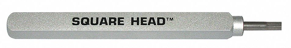 Square Vibrator Head: W995G1T, 13 1/2 in Overall Lg, 1 in Overall Wd, Steel