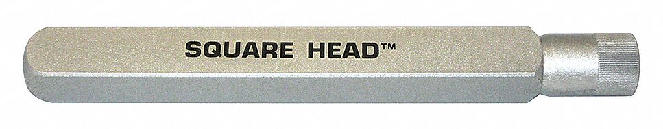 Square Vibrator Head: W995G1T, 14 1/2 in Overall Lg, 1 3/8 in Overall Wd, Steel