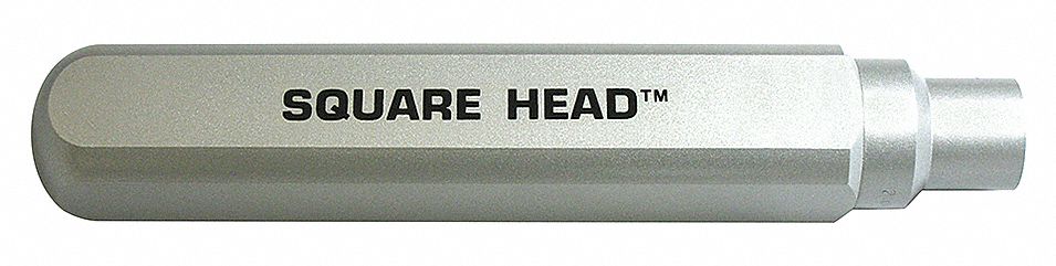 Square Vibrator Head: W995G1T, 13 in Overall Lg, 2 in Overall Wd, Steel