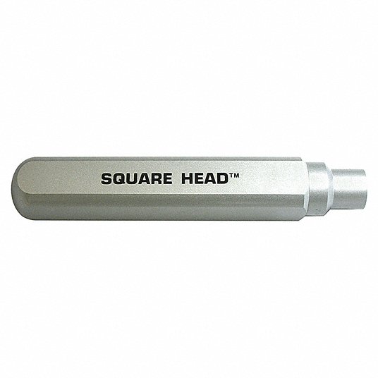 Square Vibrator Head: W995G1T, 13 in Overall Lg, 2 in Overall Wd, Steel