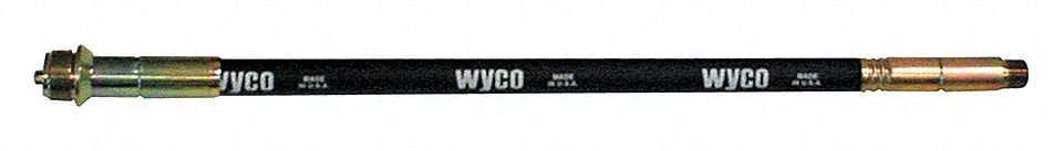 Vibrator Flexible Shaft: W995G1T, 7 ft Overall Lg, 13/16 in Overall Wd, Thread-Mount