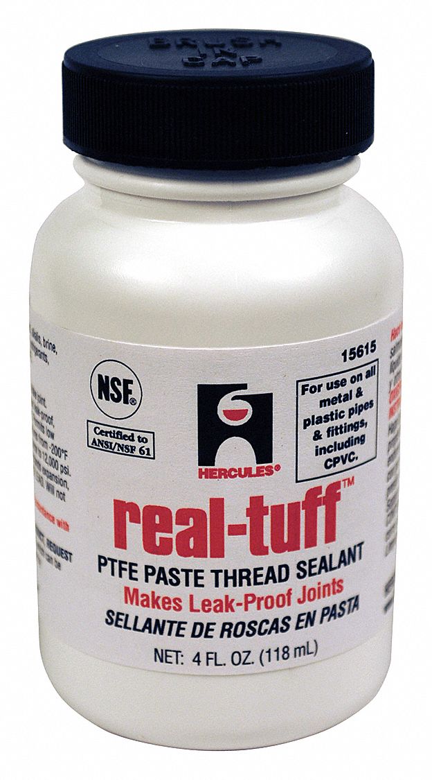 HERCULES Pipe Thread Sealant 4 oz, Can, PTFE, White 20CM1115615