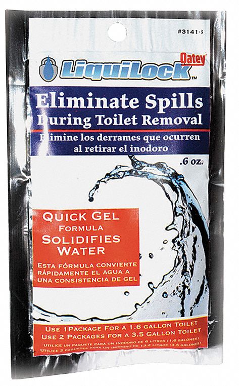 Granular Sorbent: Sodium Polyacrylate, 2 gal Volume Absorbed per Pkg., 0.6 oz Wt, Bag