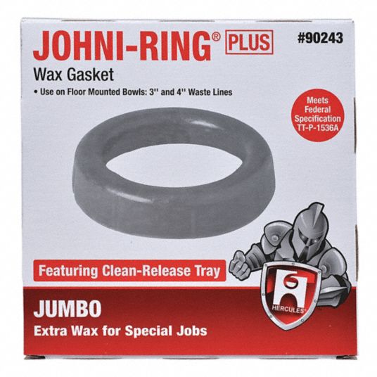 Wax Ring: Fits Universal Fit Brand, For Universal Fit, 3 in/4 in Size, Wax