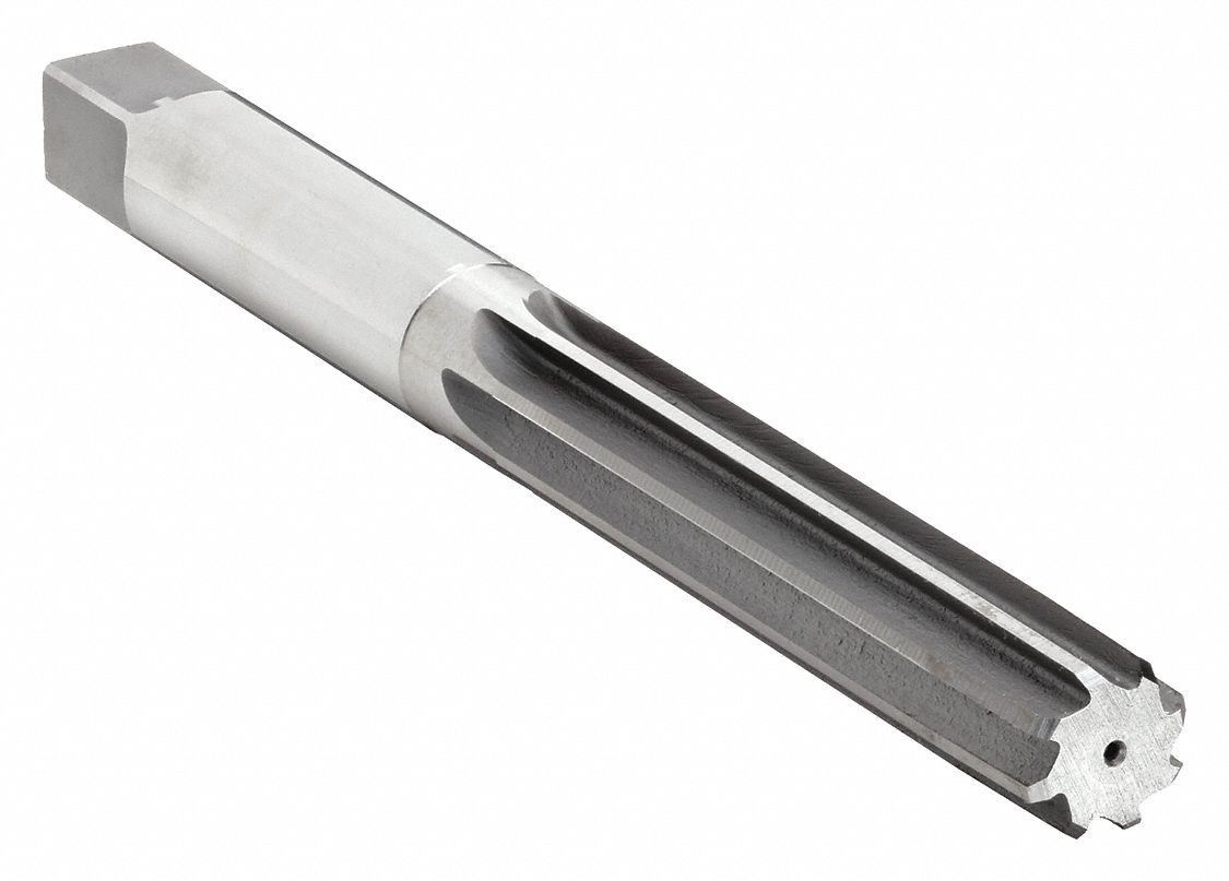 Hand Reamer: 7/8 in Reamer Size, 4 7/8 in Flute Lg, 9 3/4 in Overall Lg, 8 Flutes, 7/8 in