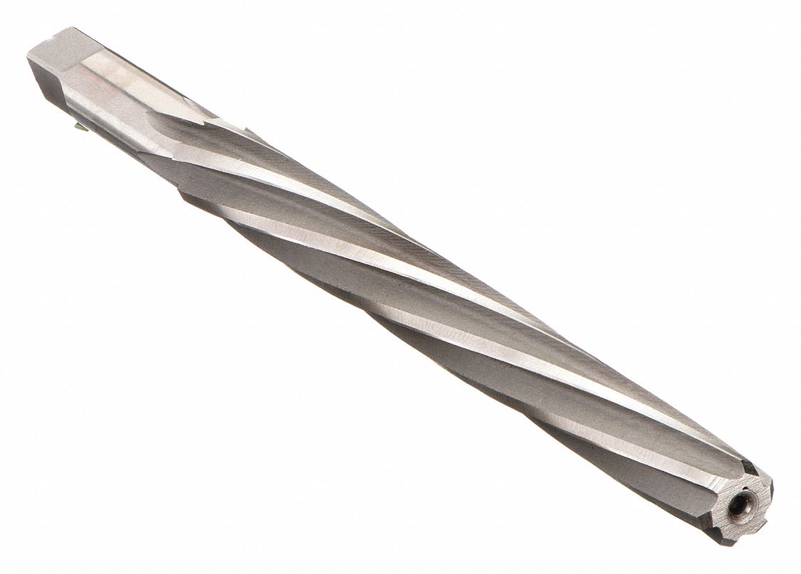 TAPER PIN REAMER, FOR #10 PIN, 9/16 IN SMALL END DIAMETER, 23/32 IN LARGE END DIAMETER