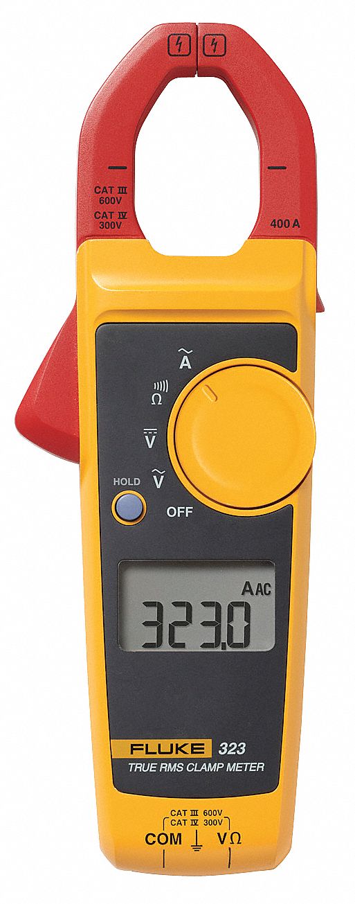 FLUKE Multímetro de Gancho 400A 600V Tenaza 1 1/8 pulg , 1 5/16 pulg -  Multímetros de Gancho - 28A822