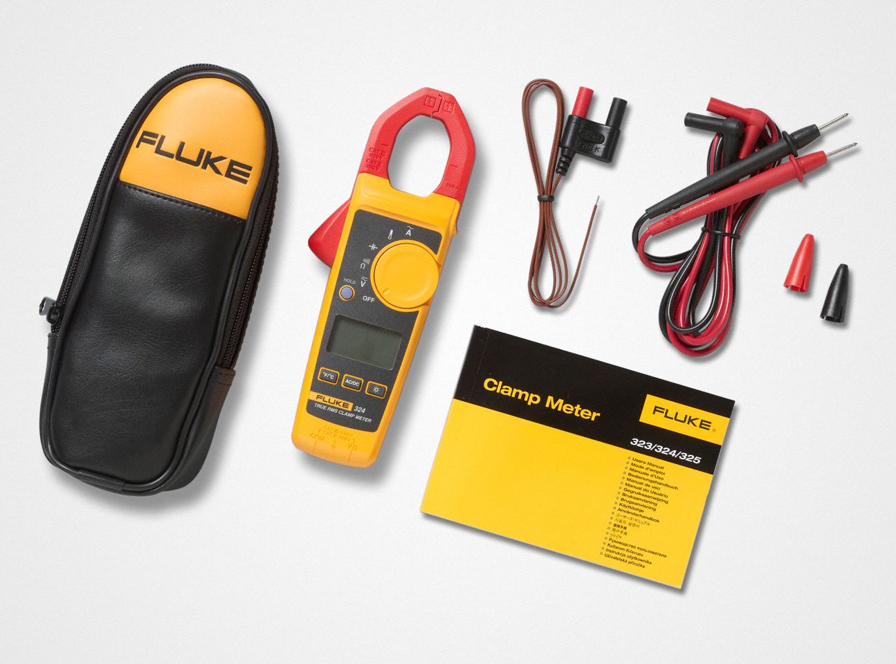 Fluke Clamp On Digital Clamp Meter, 14° To 752°f Temp. Range, 1.1 In 