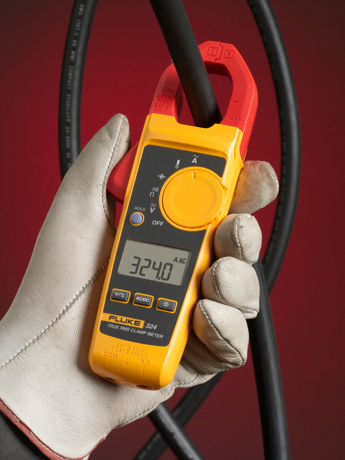 Fluke Clamp On Digital Clamp Meter To F Temp Range In Mm Jaw Capacity Cat