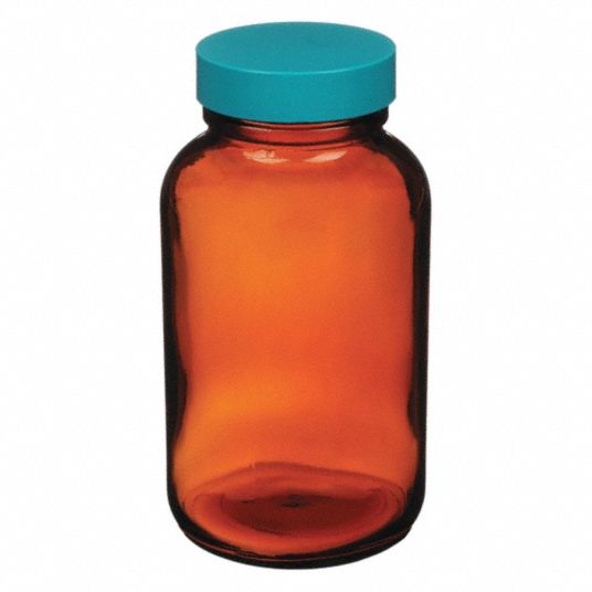 Qorpak GLC-02125 Amber Glass 8.5oz (250ml) Wide Mouth Packer