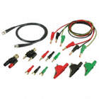 TEST LEADS KIT,RED/BLACK/GREEN,SILICONE