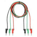 HOOK CLIP TEST LEADS,RED/BLACK/GREEN,PVC