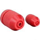 DRILL STOP, PLASTIC, RED, 1/16 TO½ IN LENGTH, FOR DRILL BIT