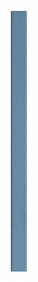 Partition Column: 82 in x 5 in x 1 in, Plastic Polymer, Pebble, Blue