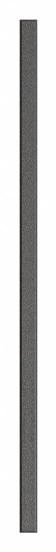 Partition Column: 82 in x 3 in x 1 in, Plastic Polymer, Pebble, Black