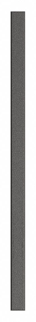 Partition Column: 82 in x 4 in x 1 in, Plastic Polymer, Pebble, Black