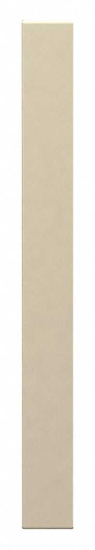 Partition Column: 82 in x 8 in x 1 in, Plastic Polymer, Pebble, Cream