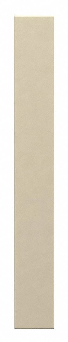 Partition Column: 82 in x 10 in x 1 in, Plastic Polymer, Pebble, Cream