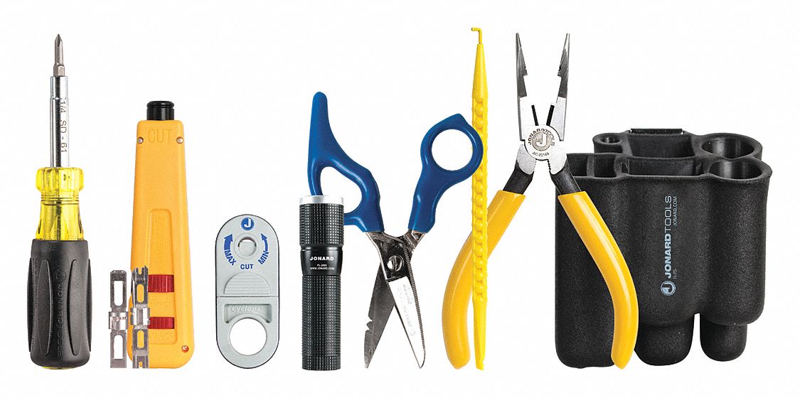 PUNCH DOWN TOOL KIT, 9 TOTAL PIECES, TOOL POUCH
