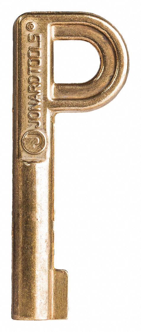 P KEY,FOR SELF LOCK PEDESTAL LOCK,BRASS