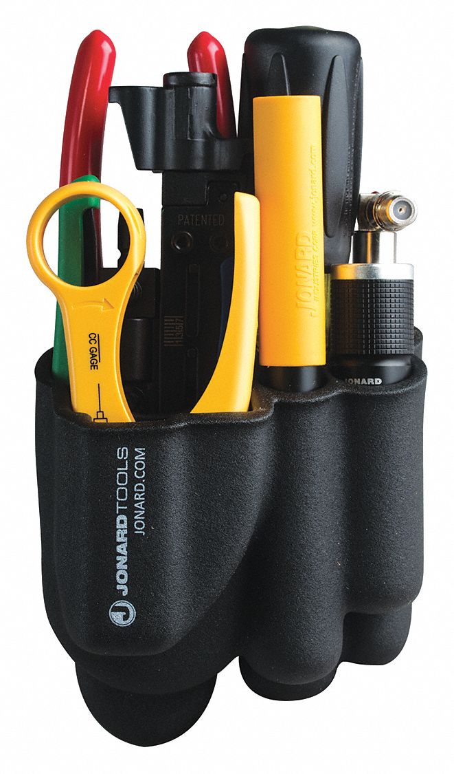 COMMUNICATIONS TOOL KIT, 8 TOTAL PIECES, SAE, TOOL POUCH