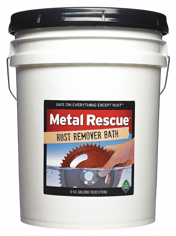 Rust Remover: Bucket, 5 gal Container Size, Ready to Use, Liquid