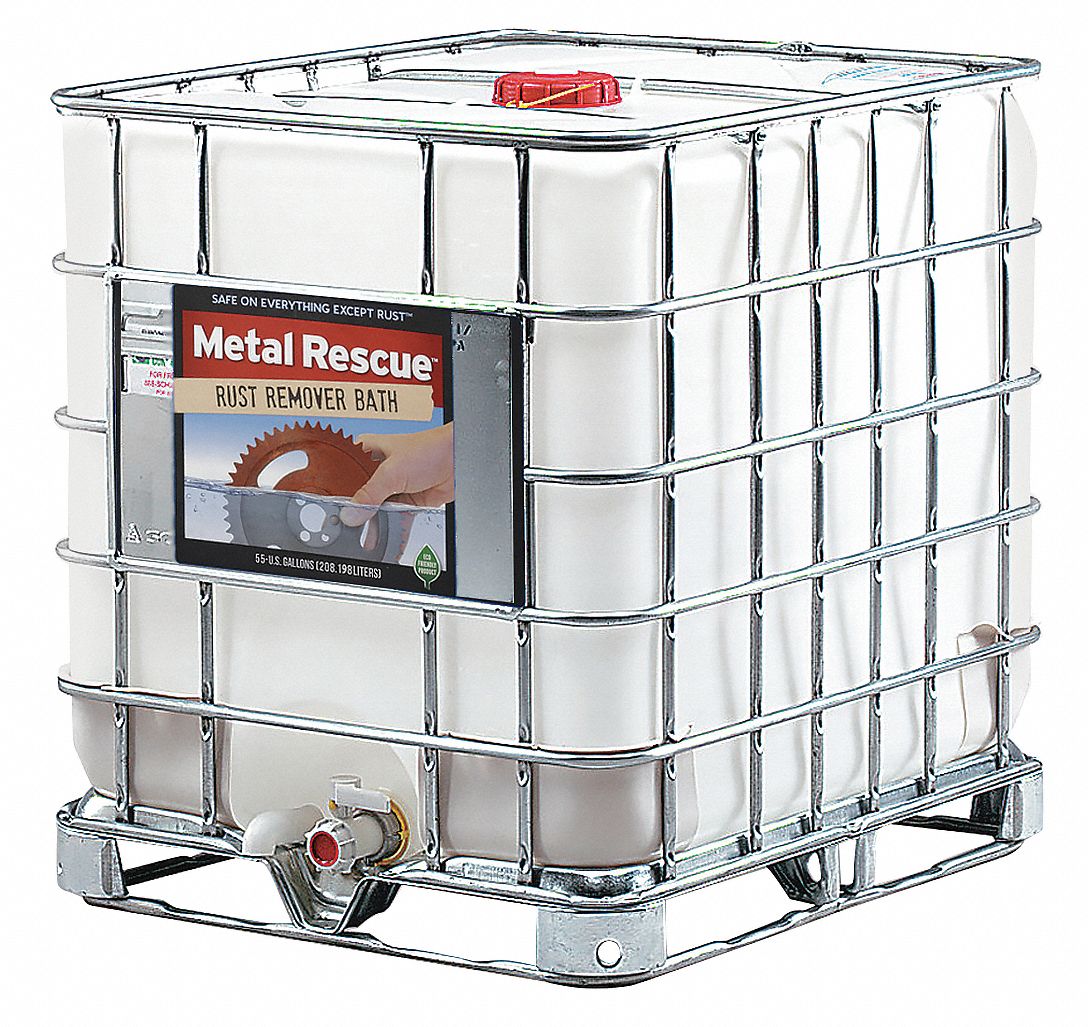 METAL RESCUE Rust Remover, 330 gal Cleaner Container Size, Palletized