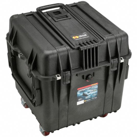 PELICAN Protective Case: 18 in x 18 in x 18 in Inside, Convoluted/Pick and  Plug/Solid, Black, IP67