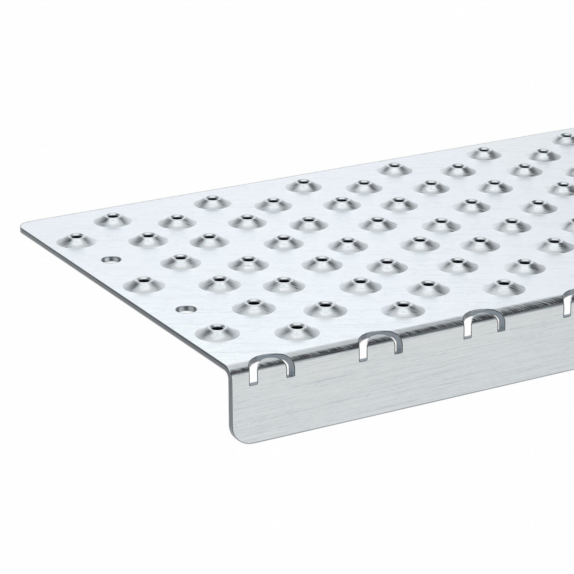 Raised Discs, Aluminum, Stair Nosing 20G101NSN129030SL0 Grainger