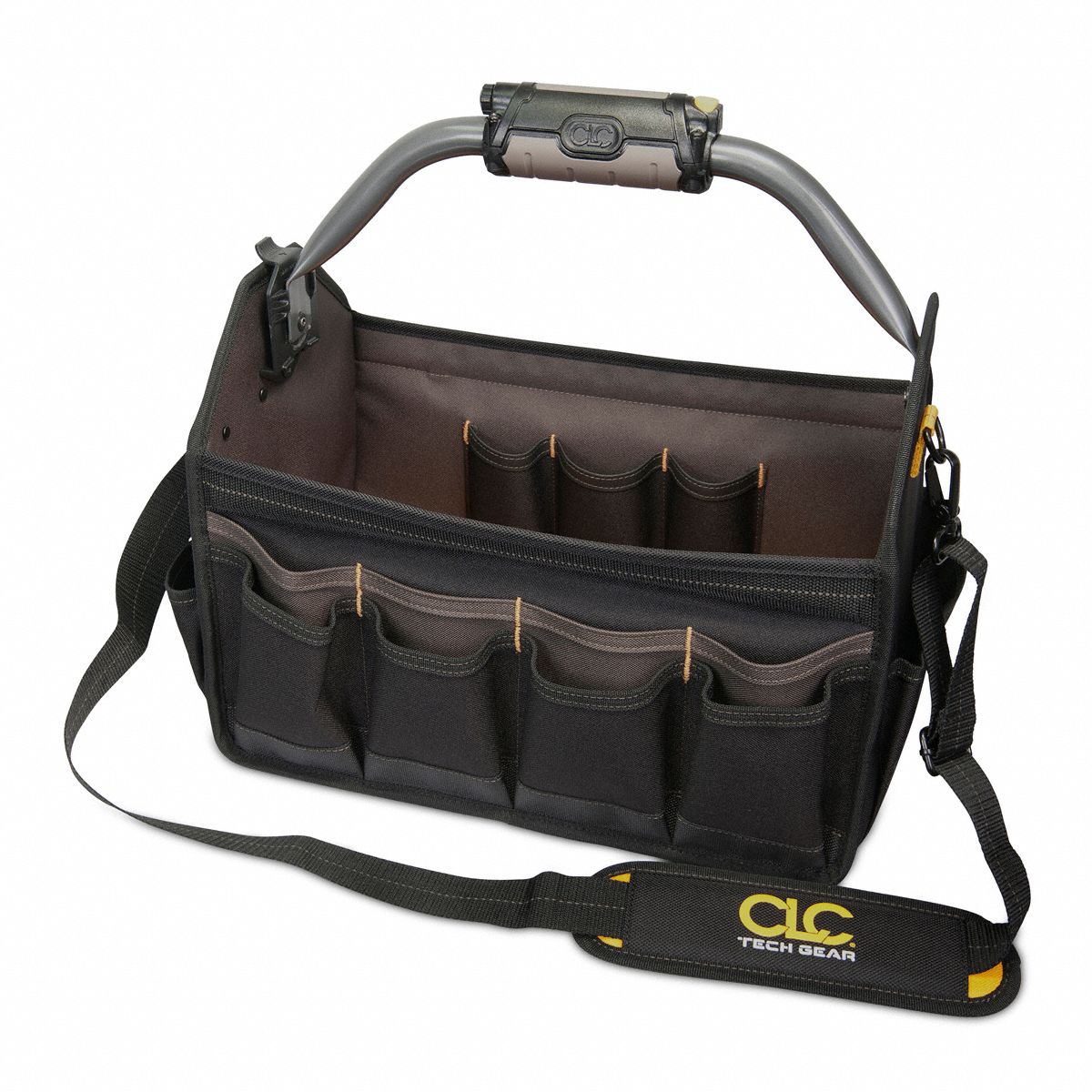CLC Tool Bag Polyester, Black, 16 Outside Pockets, 6 Inside Pockets