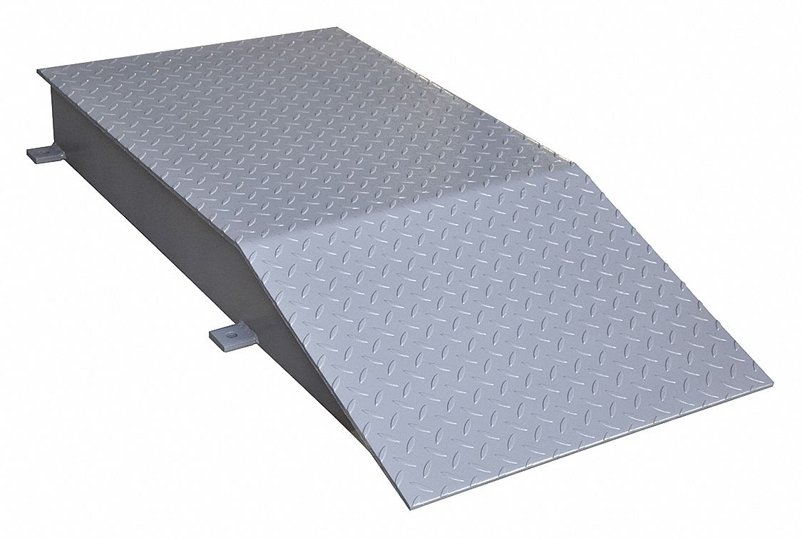 TRUCK WHEEL RISER, 4 FT OVERALL L, 24 IN OVERALL W, 6 IN OVERALL H, STEEL, 2½ FT LEVEL L