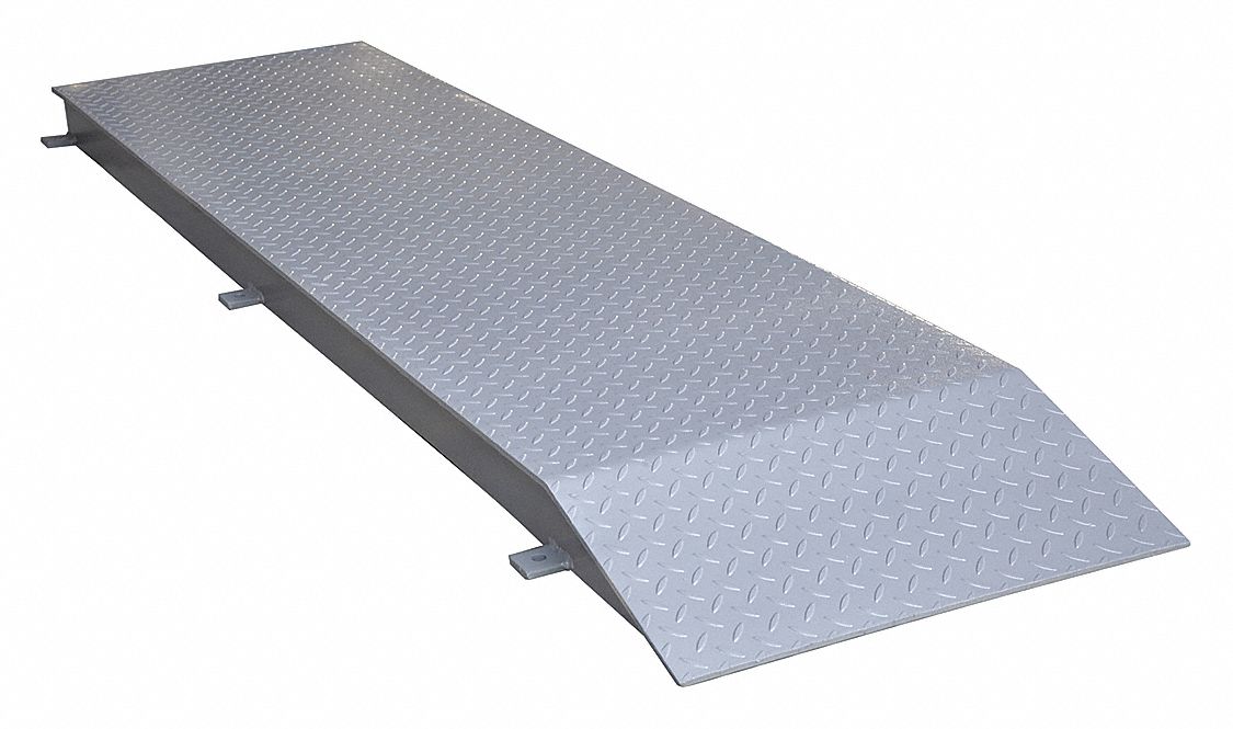 TRUCK WHEEL RISER, 8 FT OVERALL L, 24 IN OVERALL W, 4 IN OVERALL H, STEEL, 7 FT LEVEL L