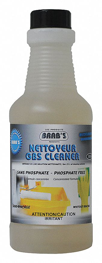 GBS WALL AND SURFACE PREP, BIODEGRADABLE, PHOSPHATE-FREE, LIGHT AMBER, SPRING FRESH, 500 ML